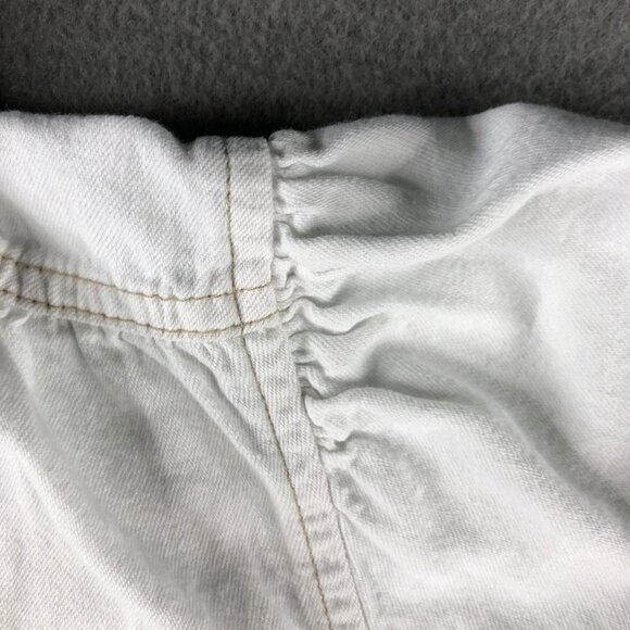 Gap Womens Small White Denim Peasant Shirt, Capsule, Minimalist - Picture 3 of 7